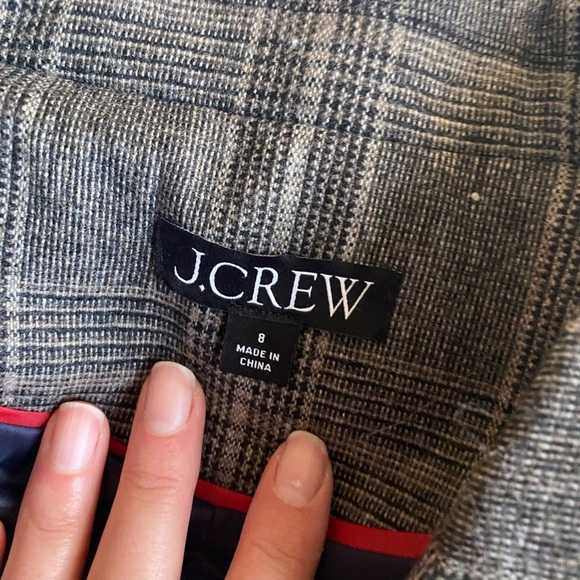 J.Crew Women’s Vivienne blazer in plaid Italian wool blend Size 8 Academia - Picture 7 of 12
